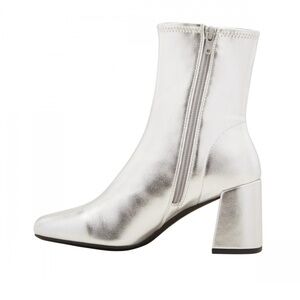 Silver Ankle Boots